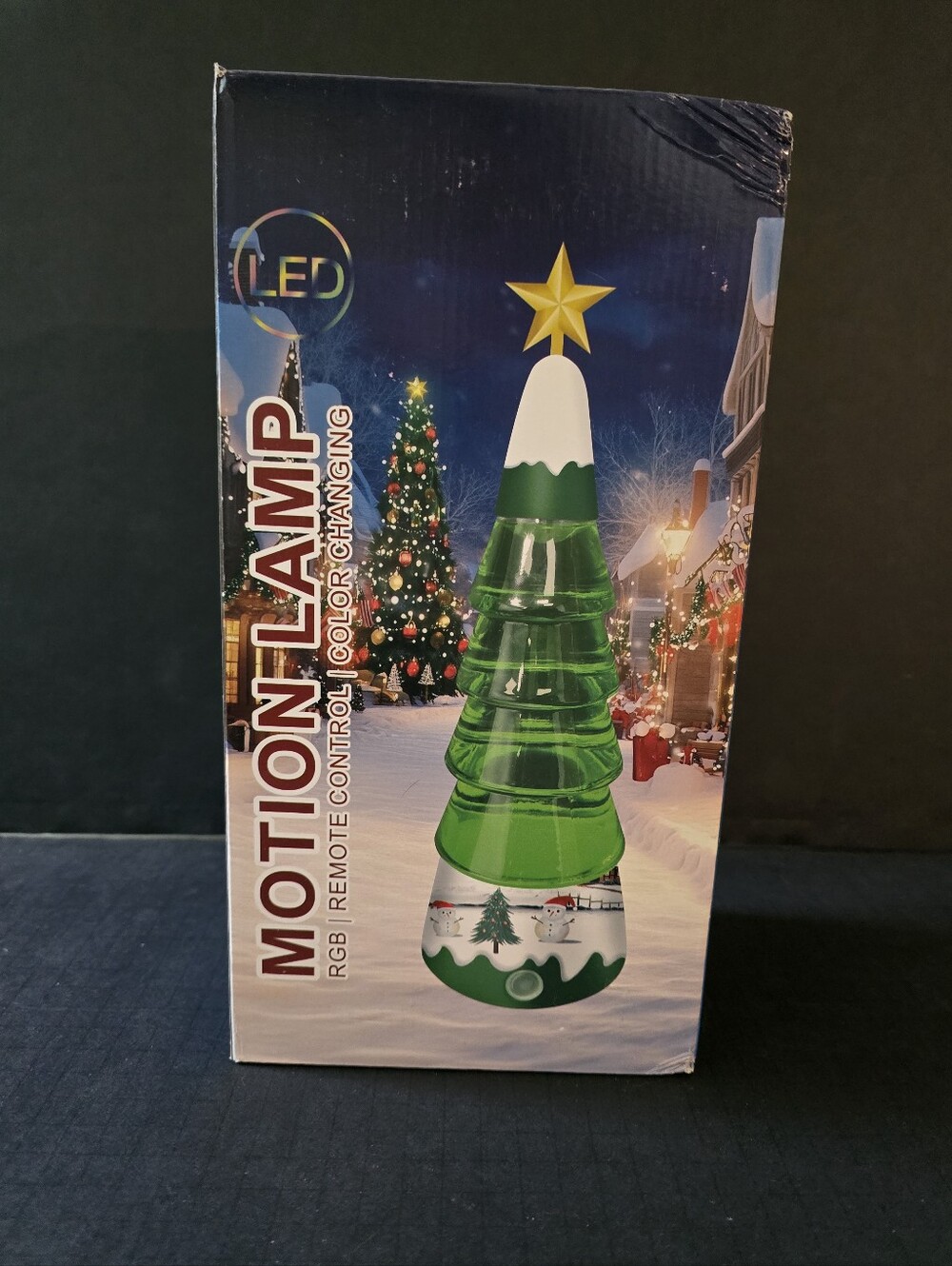 NEW Christmas Tree Themed Motion Lamp With LED Lights